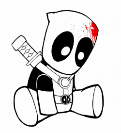 Free Deadpool Clipart Black And White, Download Free Clip ...
