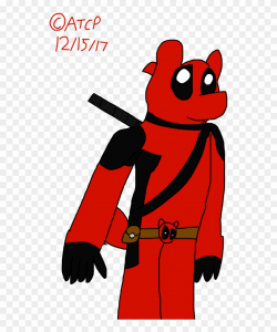 Deadpool Clipart Simple Cartoon - Deadpool Drawing Black And ...