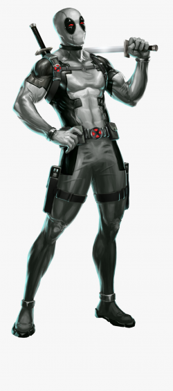 X Drawing Deadpool - Deadpool Black And White Png ...