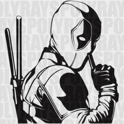Deadpool SVG, Hero EPS, Deadpool Stencil, Vector, Clipart ...