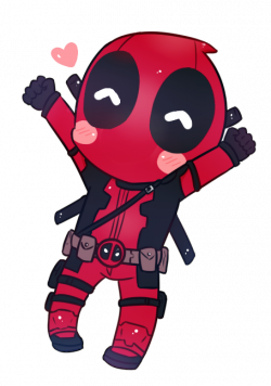 Deadpool clipart fan art cute, Deadpool fan art cute ...