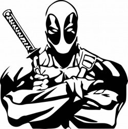 Deadpool Silhouette at GetDrawings.com | Free for personal ...