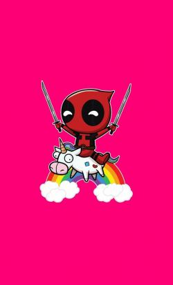 Deadpool and Unicorn art #iPhonewallpaper #lockscreen ...