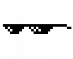 Deal With It Glasses Small transparent PNG - StickPNG