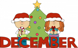 Clip Art for Each Month | Month of December Christmas Clip Art Image ...