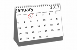 January 2013 Desk Calendar Clip Art At Clker Vector - December ...