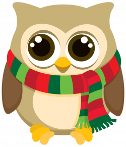 Pin by Jessica Brenner on december owl | Owl clip art, Christmas ...