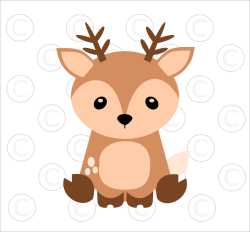 Cute Baby Deer Clipart | Free download best Cute Baby Deer Clipart ...