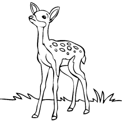 deer clipart black and white 2 Clipart Station - Clip Art Library