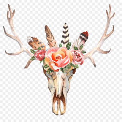 Flower, Deer, transparent png image & clipart free download