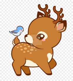 Deer, Reindeer, Cartoon, transparent png image & clipart free download