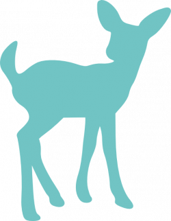 deer clip art printable | Teal Fawn Deer Clip Art at Clker.com ...