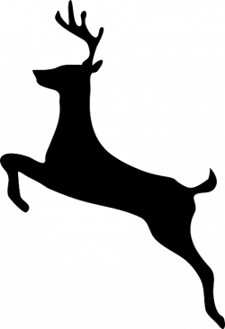 Free Image on Pixabay - Deer, Stag, Antler, Black, Jumping | All ...