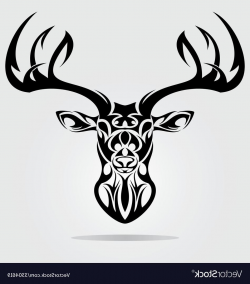 Best HD Tribal Deer Drawings Vector Drawing » Free Vector Art ...