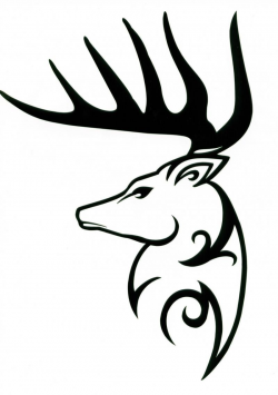 Tribal Deer - Clip Art Library