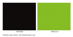 Deloitte Logo Color Scheme » Black » SchemeColor.com