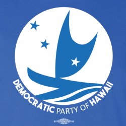 Democratic Party of Hawaii - Circular Logo (Royal Blue Tee)