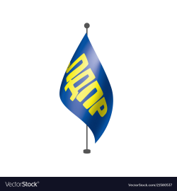 The flag of the russian liberal democratic party