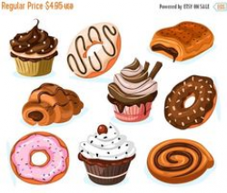 Donuts Clipart. Dessert Clipart. Pastries Clipart. PNG + ...