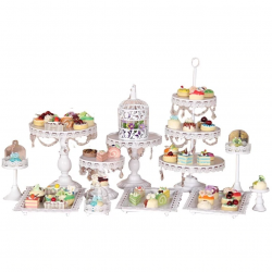 US $80.0 20% OFF|Wedding Dessert Tray Cake Stand Cupcake Pan Party Supply 4  13ocs ,The cake table free shipping-in Stands from Home & Garden on ...