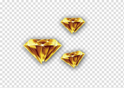 Colored gold Diamond, Gold Diamond transparent background ...