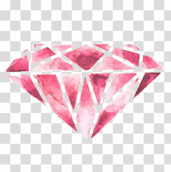 PINK AESTHETIC S, pink diamond illustration transparent ...