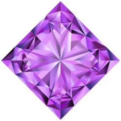Purple Diamond Clip Art Image | Gallery Yopriceville - High ...