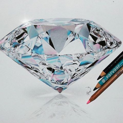 Realistic Diamond Drawing By @_parvaaz_ _ Check out our ...