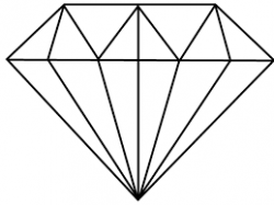 simple diamond drawing - Google Search … | Diamond drawing ...