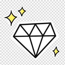 Diamond sticker illustration, Diamond Cartoon, Sparkling ...