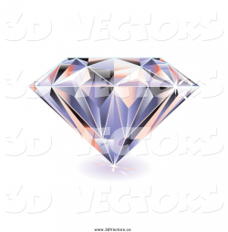 Vector Clipart of a 3d Sparkling Diamond by michaeltravers ...