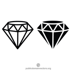 Diamond vector clip art graphics | Public domain vectors