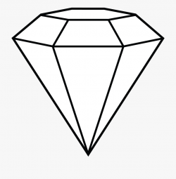 Diamond Line Art Free Clip Art - White Diamond Vector Png ...