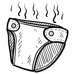 baby diaper clipart black and white - Google Search | Cloth ...