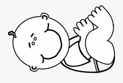 Diaper Png Black And White - Baby In Diaper Black And White ...