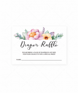 Free Printable Floral Diaper Raffle Tickets Free PNG Images ...