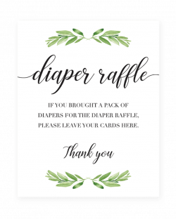 Diaper raffle cards clipart images gallery for free download ...