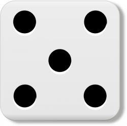 Dice 5 Clip Art at Clker.com - vector clip art online, royalty free ...