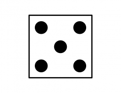 5 Dice Clipart
