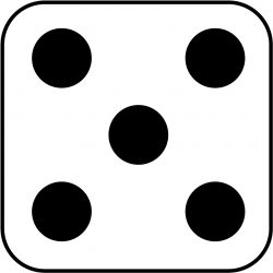 Download Dots Clipart Five - Five Side Of Dice PNG Image with No ...