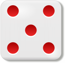 Dice 5 Clip Art at Clker.com - vector clip art online, royalty free ...