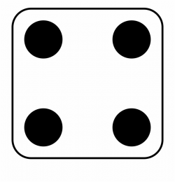 Dice Clipart Four - Dice Dots 4, Transparent Png Download For Free ...