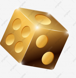 Golden Shining Dice, Gold, Shine, Dice PNG Transparent Image and ...