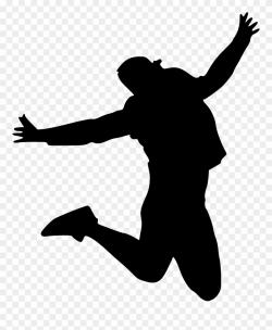 Dice Clipart Silhouette - Jump Silhouette - Png Download (#1141121 ...