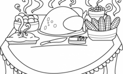 Dinner clipart black and white 3 » Clipart Station