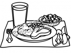 Dinner Clip Art Black And | Clipart Panda - Free Clipart Images