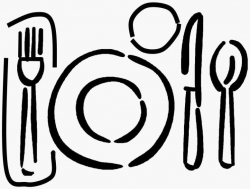 Clip art dinner table setting clipart - Clipartix