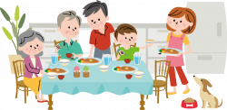 Dinner Clip art - Family dinner png download - 2224*1087 ...