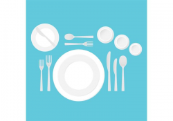 Dinner Table Setting Vector - Download Free Vectors, Clipart ...