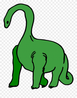 Dinosaur Reptile Ancient - Long Neck Dinosaur Clip Art - Png ...